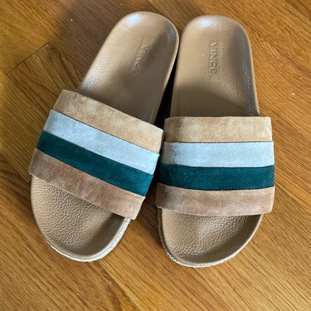 Vince suede slides - size 7 (Euro 37) - EUC minimally worn